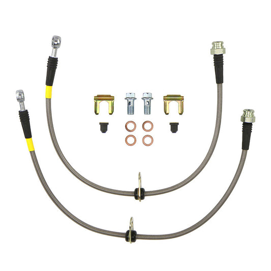 FactionFab Rear Stainless Steel Brake Lines Subaru 2008-2017 STI / 2013-2020 BRZ / 2013-2016 FR-S / 2017-2020 86
