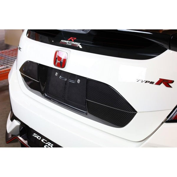 APR Performance Carbon Fiber License Plate Backing - 2017-2021 Honda Civic Type R