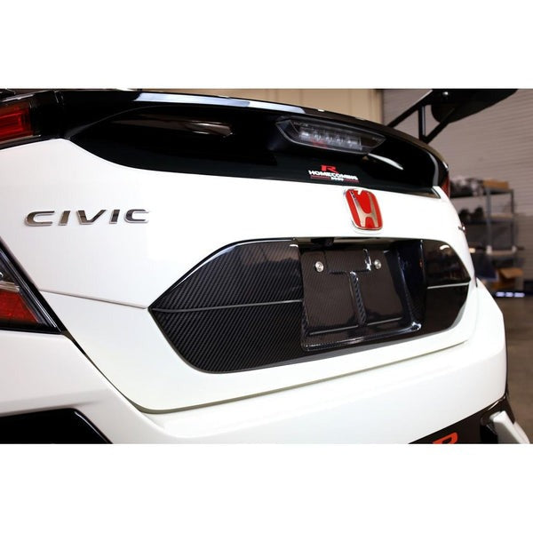 APR Performance Carbon Fiber License Plate Backing - 2017-2021 Honda Civic Type R