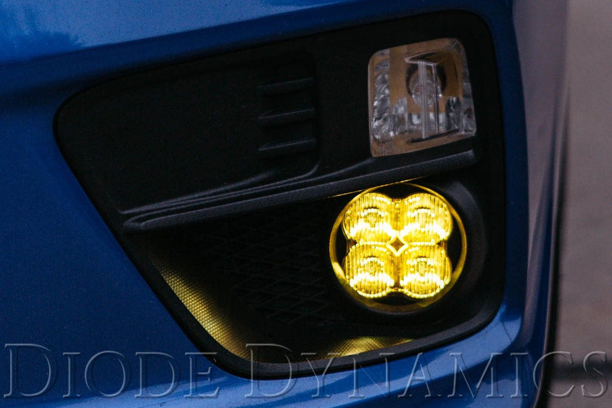 Diode Dynamics SS3 Max Type A Kit ABL SAE Fog Lights (Yellow) - 2015-2021 Subaru WRX / 2015-2017 Subaru WRX STi / 2013-2017 Subaru BRZ / 2013-2016 Scion FR-S / 2013-2015 Honda Civic Si Sedan / 2016-2025 Honda Civic