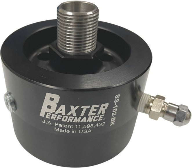 Baxter Performance Subaru Spin-on Anti-Drain Oil Filter Adapter - Subaru Models (inc. 2015-2024 WRX / 2020-2024 BRZ)