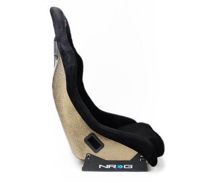 NRGFRP-303BK-ULTRA NRG Innovations FRP Bucket Seat ULTRA Edition with peralized back, Black alcantara material(medium),
