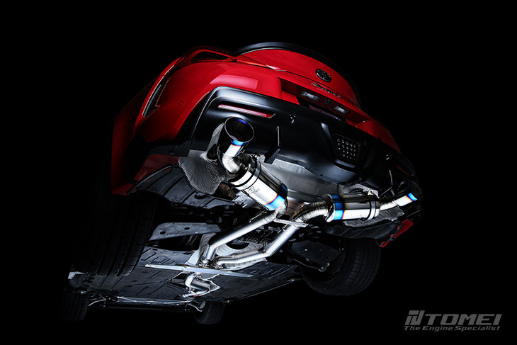 TOMTB6090-TY06B Tomei Dual Exit Full Titanium Expreme Ti Exhaust Muffler Kit Type-D - 2020-2021 Toyota A90 Supra,