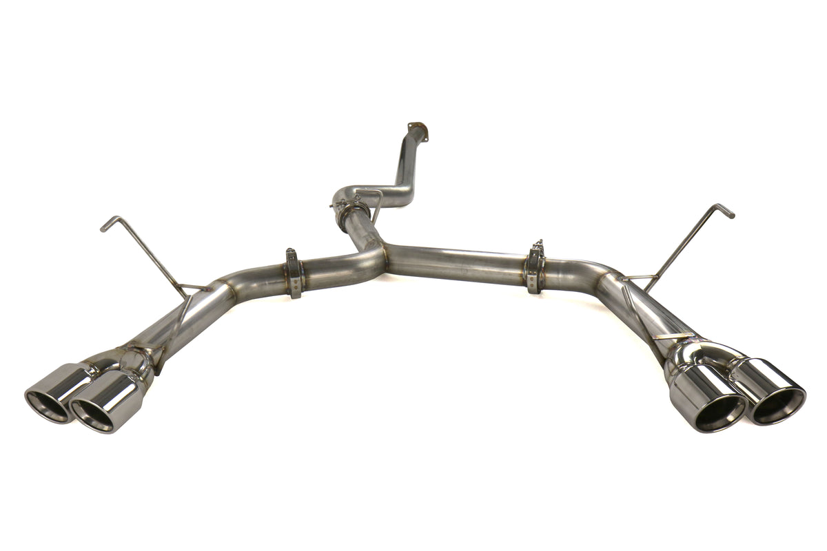 ETS200-30-EXH-007 ETS Catback Exhaust System - 2015+ WRX / STI-Extreme-No Resonator-Polished Tips,