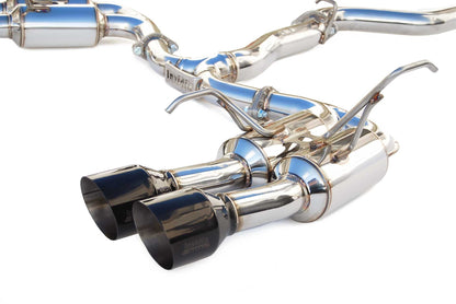 INVHS15STIGM4SB Invidia Gemini (R400) Quad Tip Exhaust - 2015+ WRX / 2015+ STI-Black,
