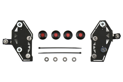 MOV15+BLKRD Move Over Racing Bumper Quick Release Kit - 2015+ WRX / STI-Black & Red-No,