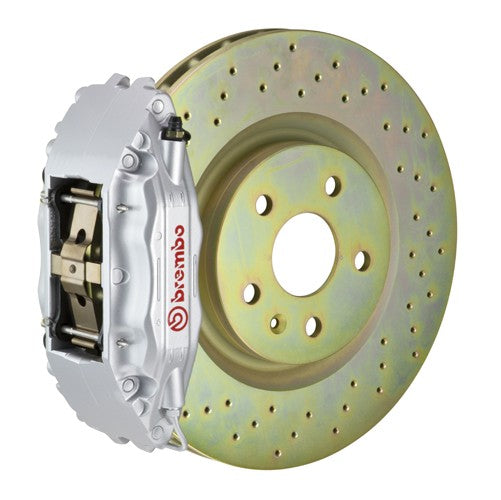 BRE1H4.6005A3 Brembo Front 4 Piston OE Slotted or Drilled Brake Kit - 2013+ FR-S / BRZ / 86-Silver-Drilled,
