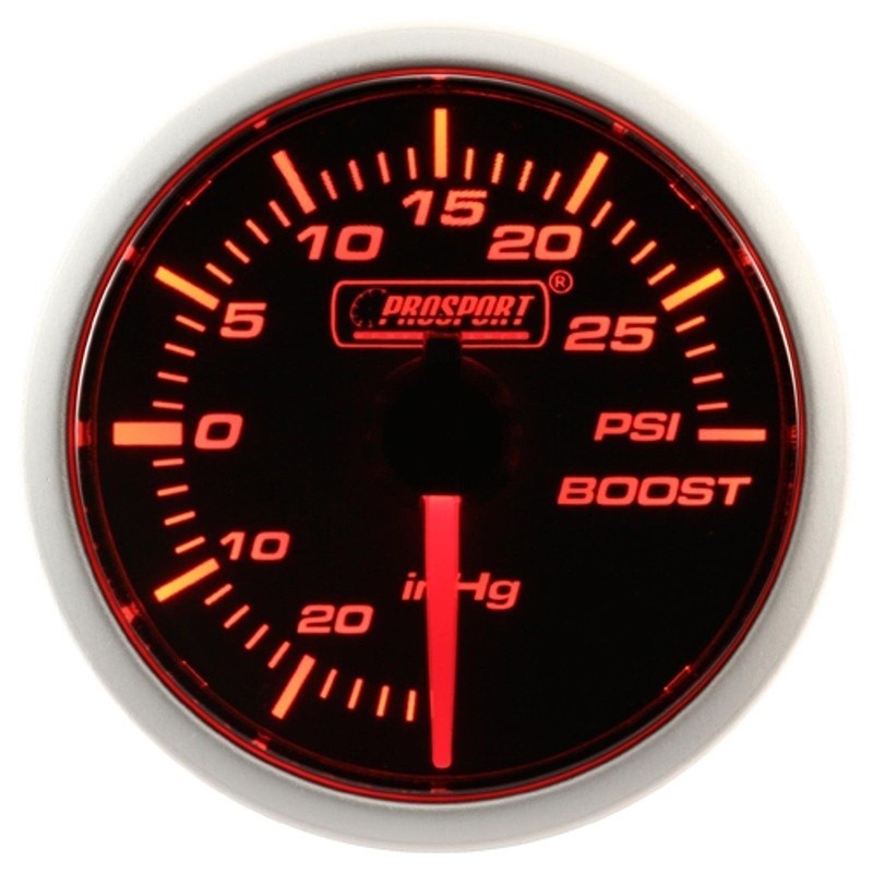PRS216BFWABOSM.PSI ProSport Mechanical Boost Gauge Amber/White 52mm - Universal,