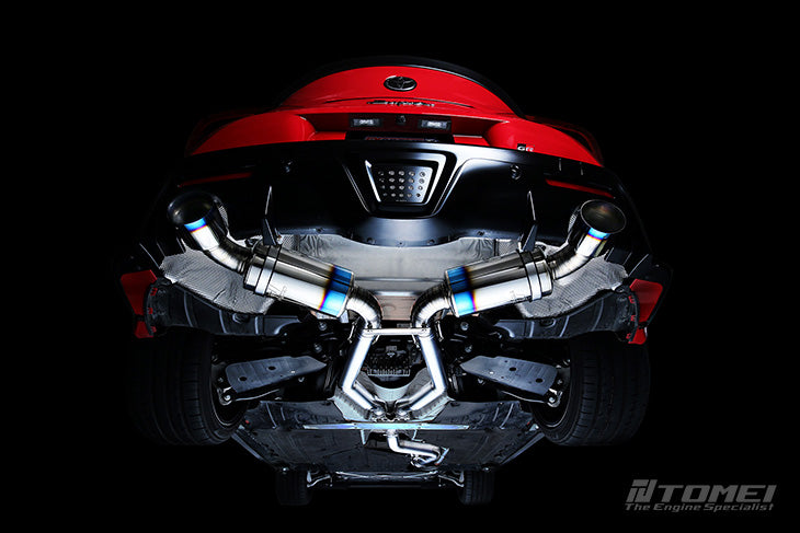 TOMTB6090-TY06B Tomei Dual Exit Full Titanium Expreme Ti Exhaust Muffler Kit Type-D - 2020-2021 Toyota A90 Supra,