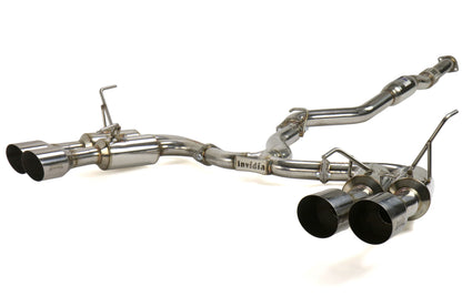 INVHS15STIGM4SS Invidia Gemini (R400) Quad Tip Exhaust - 2015+ WRX / 2015+ STI-Stainless Steel,