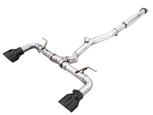 AWE Track Edition Exhaust (Diamond Black Tips) - 2013-2016 Scion FR-S / 2013-2024 Subaru BRZ / 2017-2020 Toyota 86 / 2022-2024 GR86