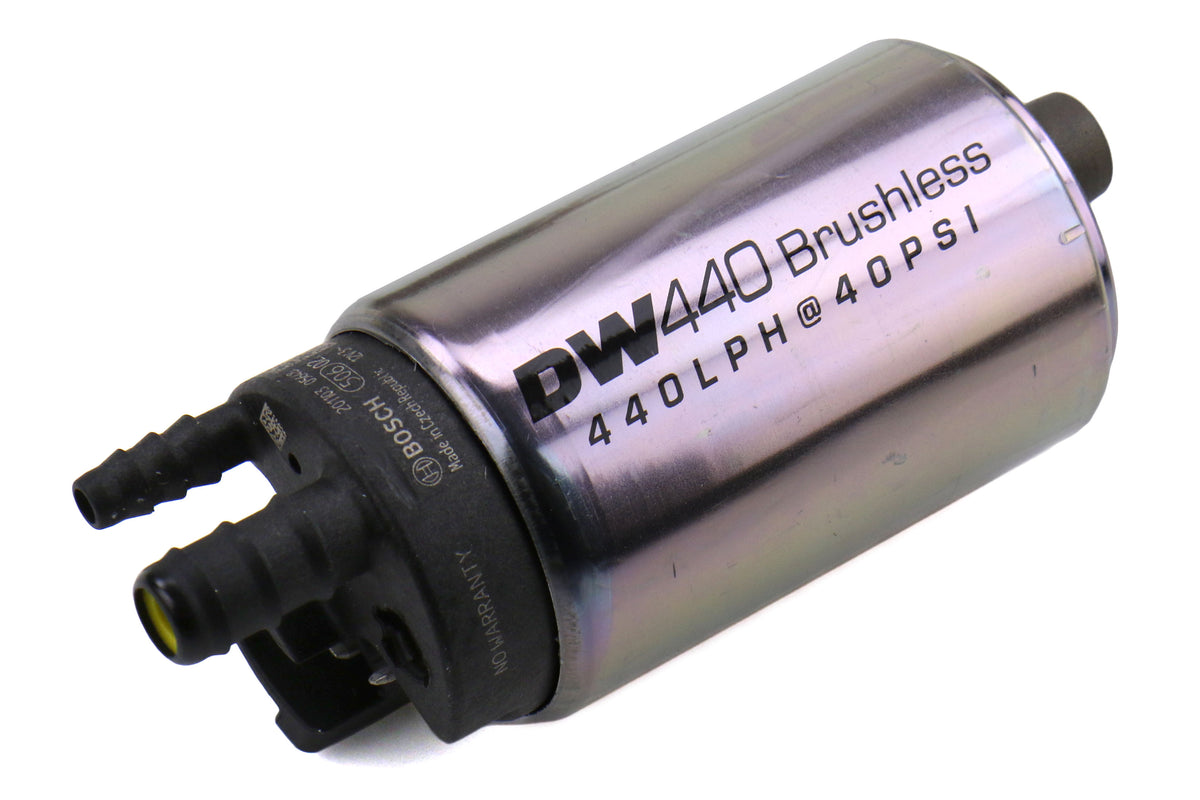 DET9-441-C102-0900 DeatschWerks DW440 440lph Brushless Fuel Pump w/ Dual Speed Controller - Universal,