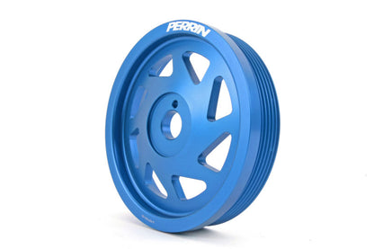PERPSP-ENG-101BL PERRIN Lightweight Crank Pulley Blue - Subaru Models (inc. BRZ 2013+ / WRX 2015 - 2018),