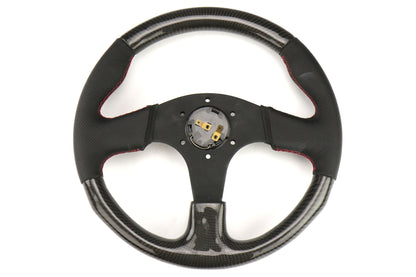 NRGST-310CFRS NRG 315mm Carbon Fiber Steering Wheel With Red Stitching - Universal,