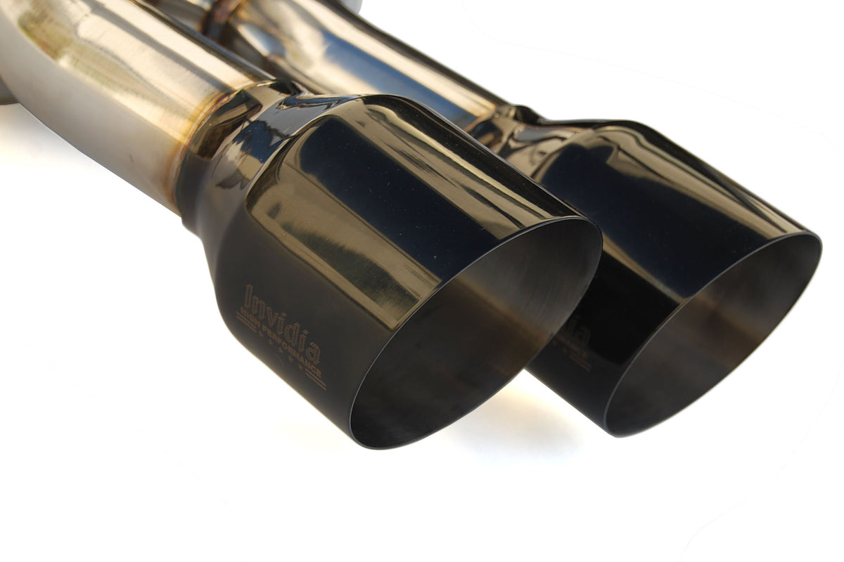 INVHS15STIGM4SB Invidia Gemini (R400) Quad Tip Exhaust - 2015+ WRX / 2015+ STI-Black,