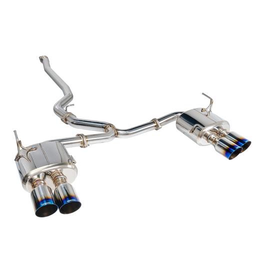 REMRK-C4076S-01T Remark 4" Quad Exhaust - 2015+ WRX / STI-Burnt Titanium Tips-Non-Resonated,