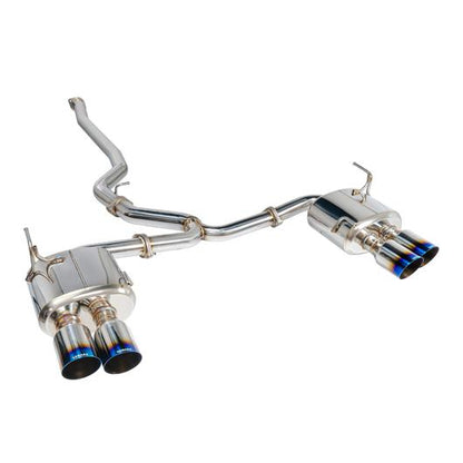 REMRK-C4076S-01T Remark 4" Quad Exhaust - 2015+ WRX / STI-Burnt Titanium Tips-Non-Resonated,