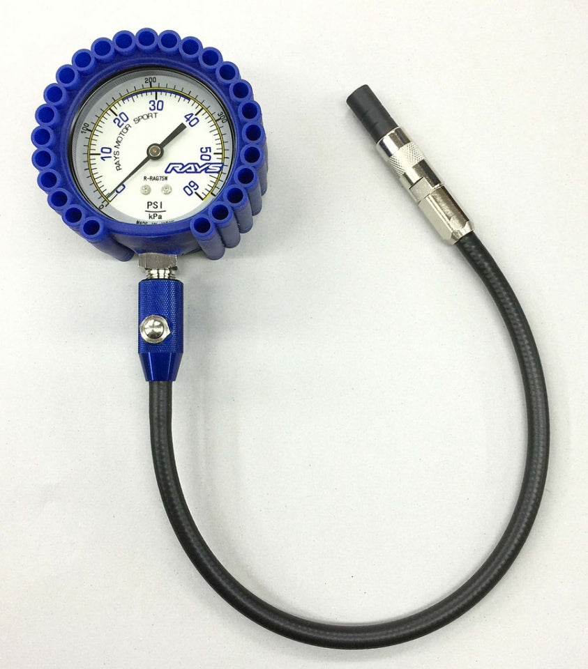 SKU: VLKWRAYSAIRGAUGE75U,,Volk Racing Rays Racing Airgauge75 75mm Blue (Psi Scale),