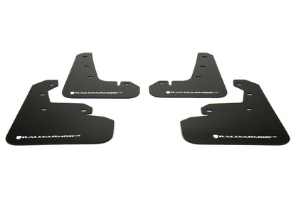 RALMF45-UR-BLK/WH Rally Armor Mud Flaps - 2017+ Impreza-Black Mud Flap with White Logo,