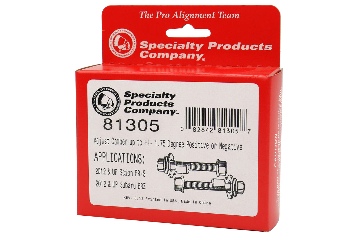 SPC81305 SPC Camber Bolt Kit Front - 2013+ BRZ,