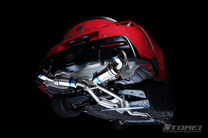 TOMTB6090-TY06B Tomei Dual Exit Full Titanium Expreme Ti Exhaust Muffler Kit Type-D - 2020-2021 Toyota A90 Supra,