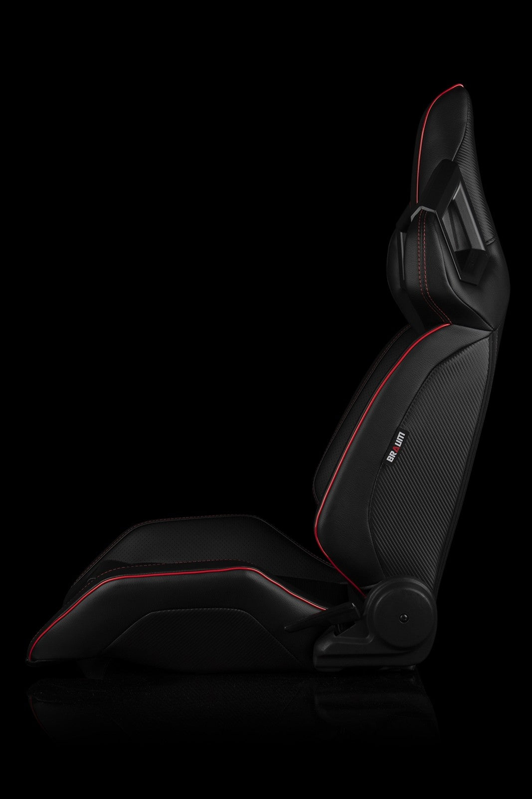BRMBRR5-BKRD BRAUM ALPHA-X Series Sport Seats - Universal-Black & Red,