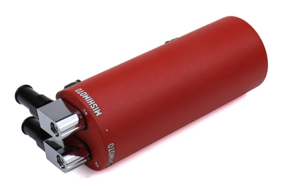 MIMMMOCC-SAWRD Mishimoto Wrinkle Small Aluminum Oil Catch Can - Universal-Red,