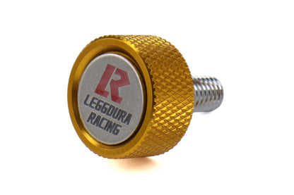 KICWKPLBA Project Kics Leggdura Racing 2pc License Plate Lock Bolts - Universal-Gold,