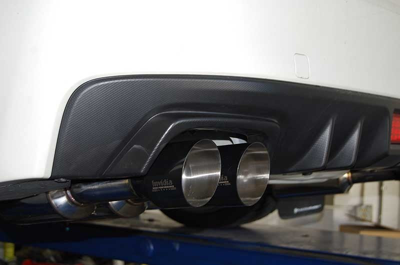 INVHS15STIGM4SB Invidia Gemini (R400) Quad Tip Exhaust - 2015+ WRX / 2015+ STI-Black,