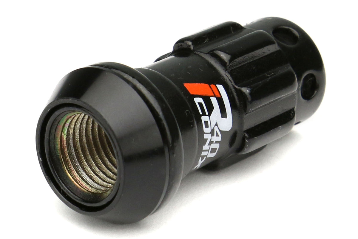 KICWRIF13KK Project Kics R40 Iconix Lug Nuts W/ Lock - 2015+ WRX / 2015+ STI / 2013+ FT86-Black,