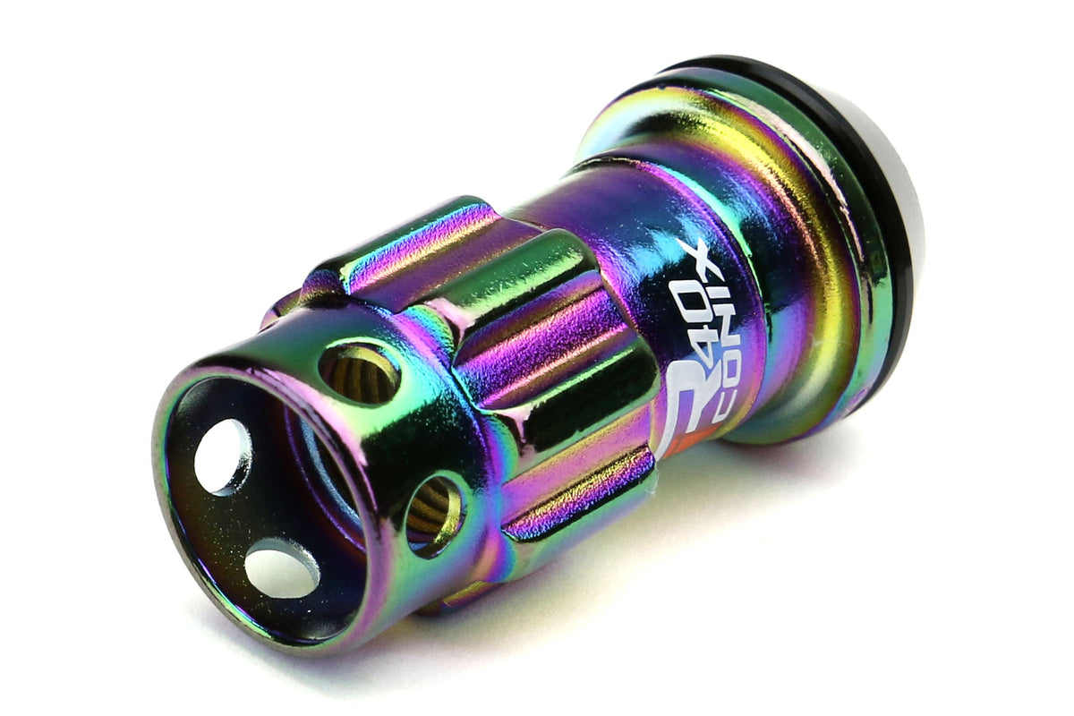 KICWRIF13NK Project Kics R40 Iconix Lug Nuts W/ Lock - 2015+ WRX / 2015+ STI / 2013+ FT86-Neo Chrome,