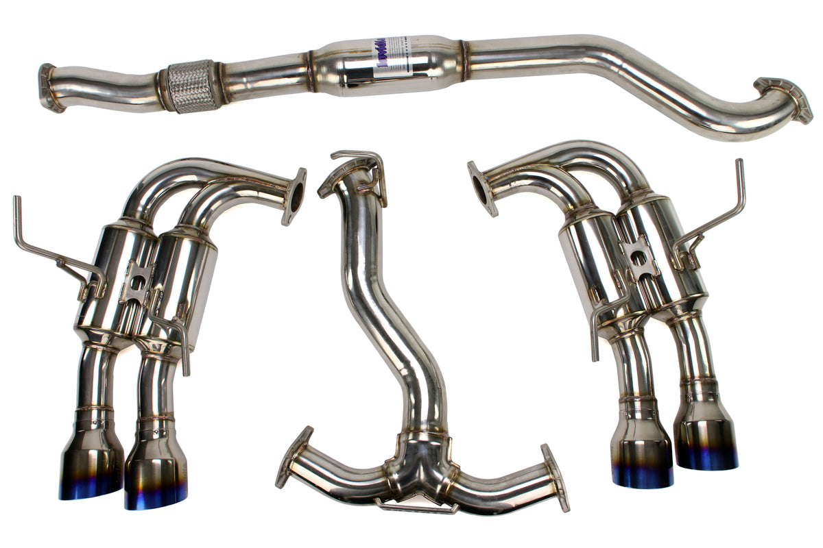INVHS15STIGM4ST Invidia Gemini (R400) Quad Tip Exhaust  - 2015+ WRX / 2015+ STI-Titanium Tips,