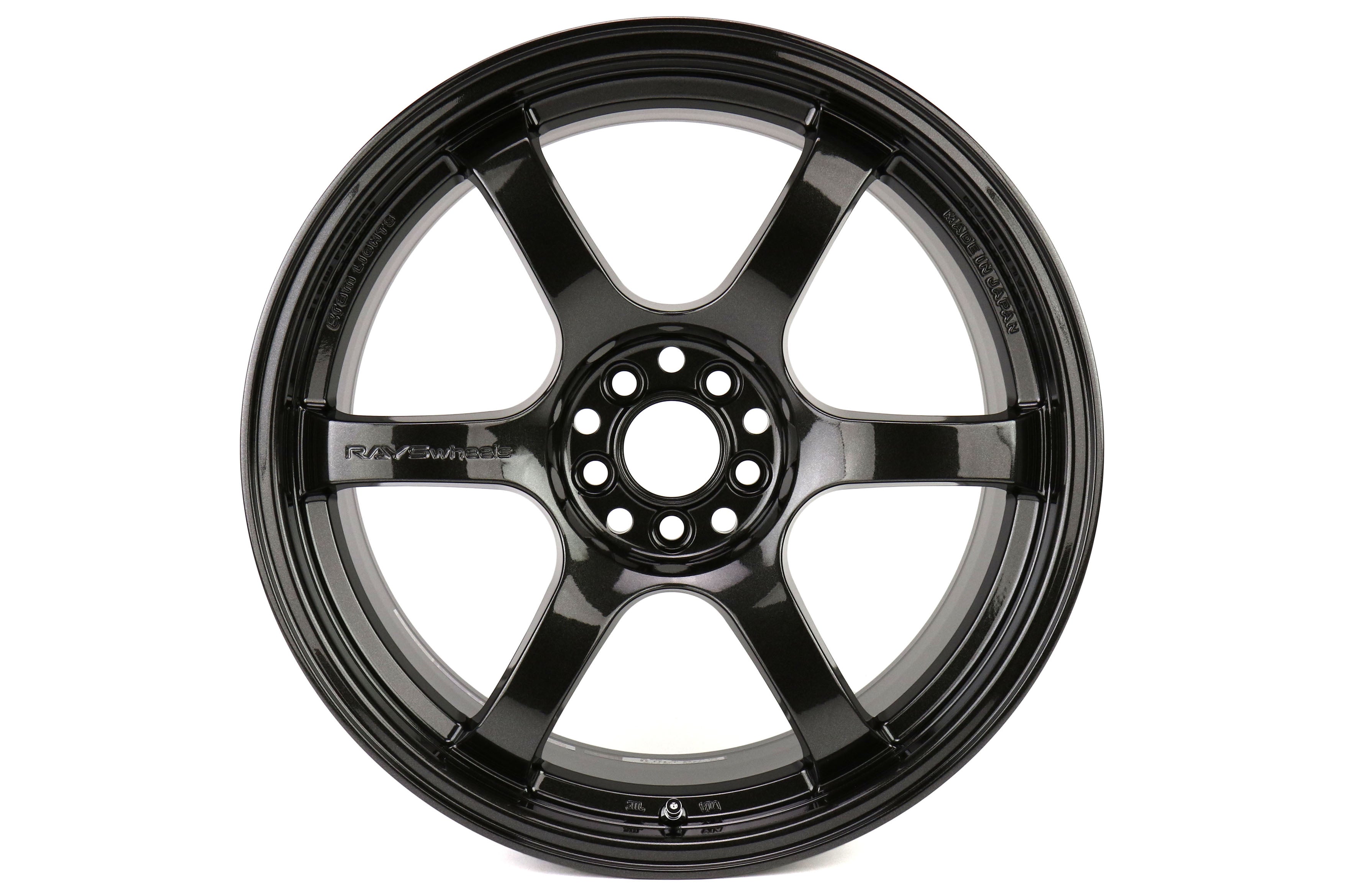 Rays Gram Lights 57DR Glass Black 18x9.5 +38 5x100 (Single Wheel) - 20 ...