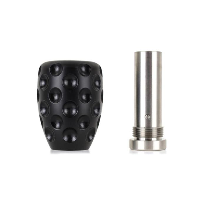 SKU: MMSK-DMPL-BK,,Mishimoto Steel Core Dimple Shift Knob Black Delrin,