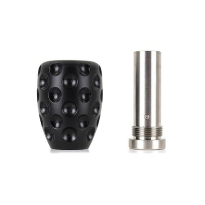 SKU: MMSK-DMPL-BK,,Mishimoto Steel Core Dimple Shift Knob Black Delrin,