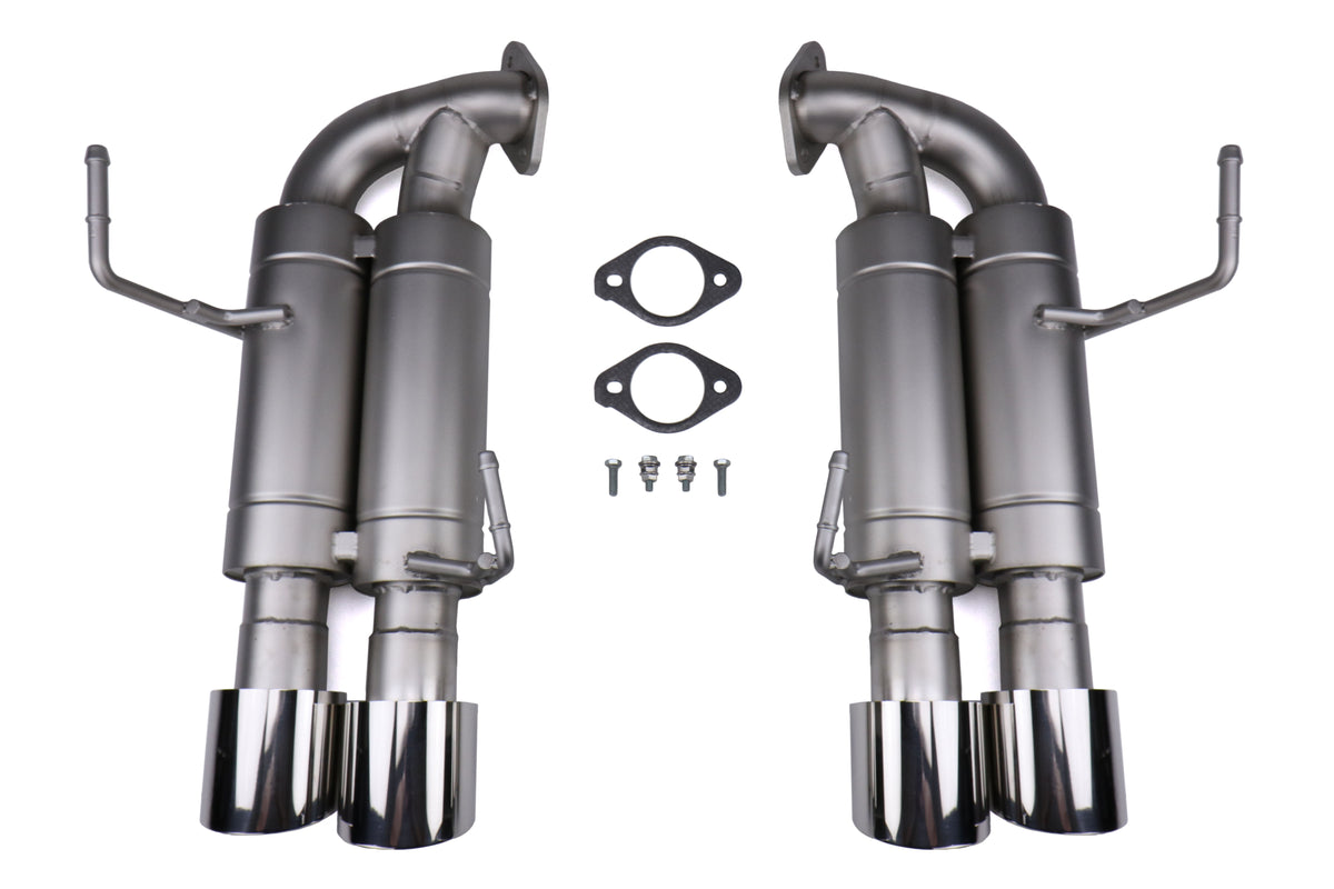 CPESBAE00002P CP-E Austenite Axle Back Dual Mufflers - 2015+ WRX / STI-Polished,
