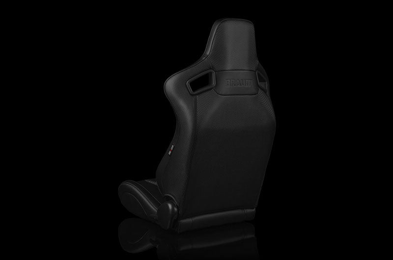 BRMBRR1X-BDGS Braum Elite-X Series Sport Seats - Black Diamond (Grey Stitching) Pair - Universal,