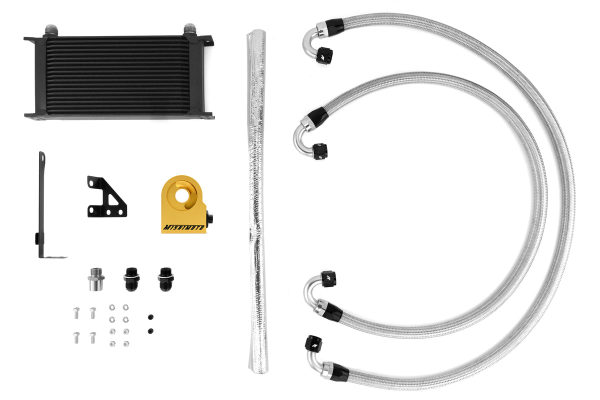 MIMMMOC-STI-15TBK Mishimoto Oil Cooler Kit - 2015+ STI -Black with Thermostat,