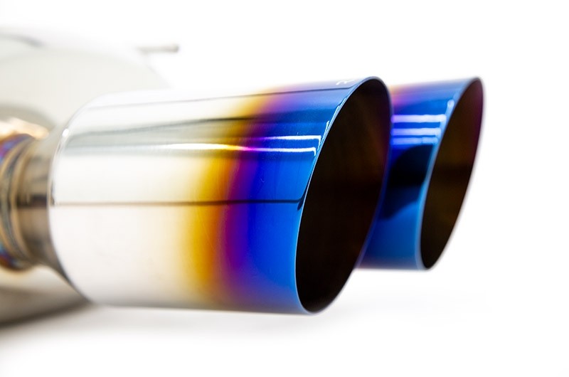 REMRK-C4076S-01T Remark 4" Quad Exhaust - 2015+ WRX / STI-Burnt Titanium Tips-Non-Resonated,