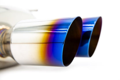 REMRK-C4076S-01T Remark 4" Quad Exhaust - 2015+ WRX / STI-Burnt Titanium Tips-Non-Resonated,