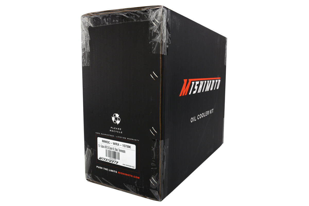 MIMMMOC-WRX-15TBK Mishimoto Oil Cooler Kit - 2015+ WRX -Black Thermostatic,