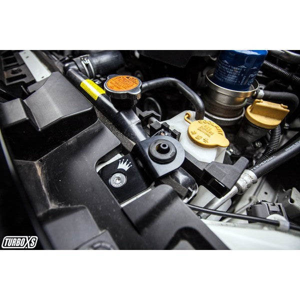 TXSW15-RADSTAY-BLK TurboXS Radiator Stay Bracket - 2015+ WRX / 2015+ STI-Black,