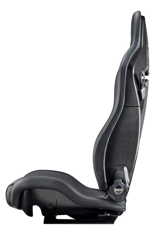 SPR00974ZNRDX Sparco SPX Carbon Fiber Seat Leather/Alcantara Black Right Side,