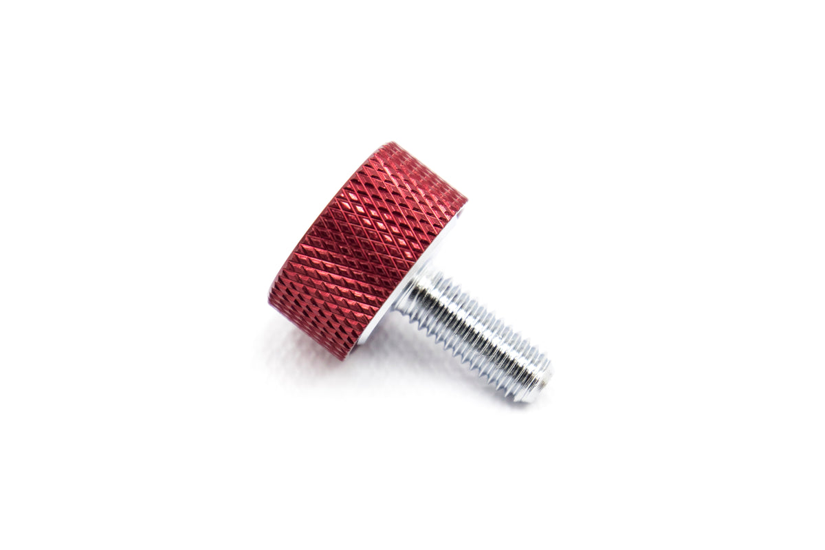 KICWKPLBR Project Kics Leggdura Racing 2pc License Plate Lock Bolts - Universal-Red,