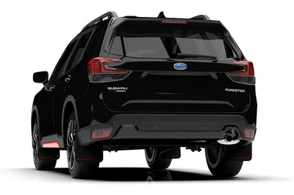 RALMF52-UR-BLK/RD Rally Armor UR Mudflaps - 2019+ Forester-Black Mud Flap with Red Logo,
