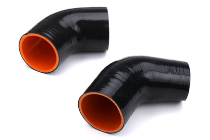 ETS200-40-ICP-001 ETS Front Mount Intercooler Piping Kit - 2015-2018 WRX-Wrinkle Black - Stainless Steel-Stock BOV-Stock,