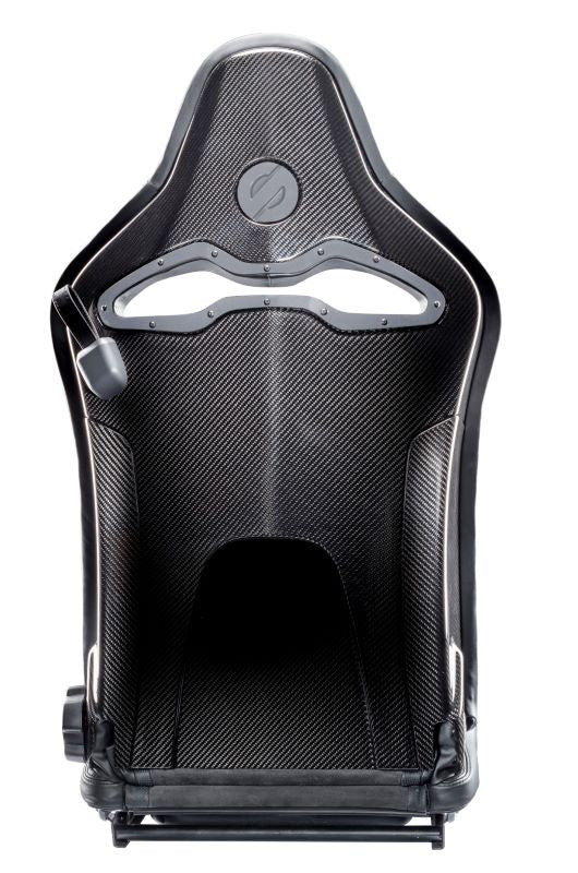 SPR00974ZNRDX Sparco SPX Carbon Fiber Seat Leather/Alcantara Black Right Side,