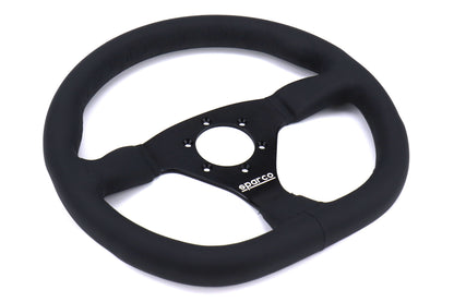 SPR015TRGL1TUV Sparco L360 Black Leather Steering Wheel - Universal,