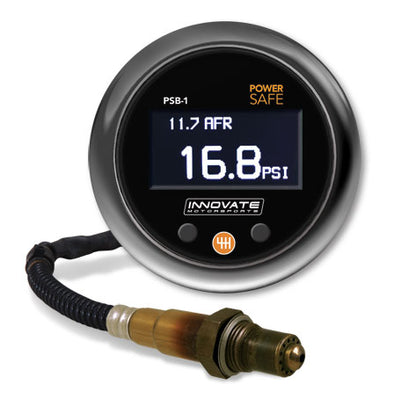 INN38920 Innovate Motorsports PSB-1 Solenoid Boost Controller w/ Wideband Gauge Kit,