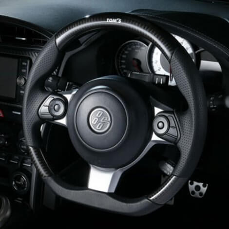 TMSTM-45100-TZN63 TOM'S Carbon Fiber / Leather Steering Wheel,